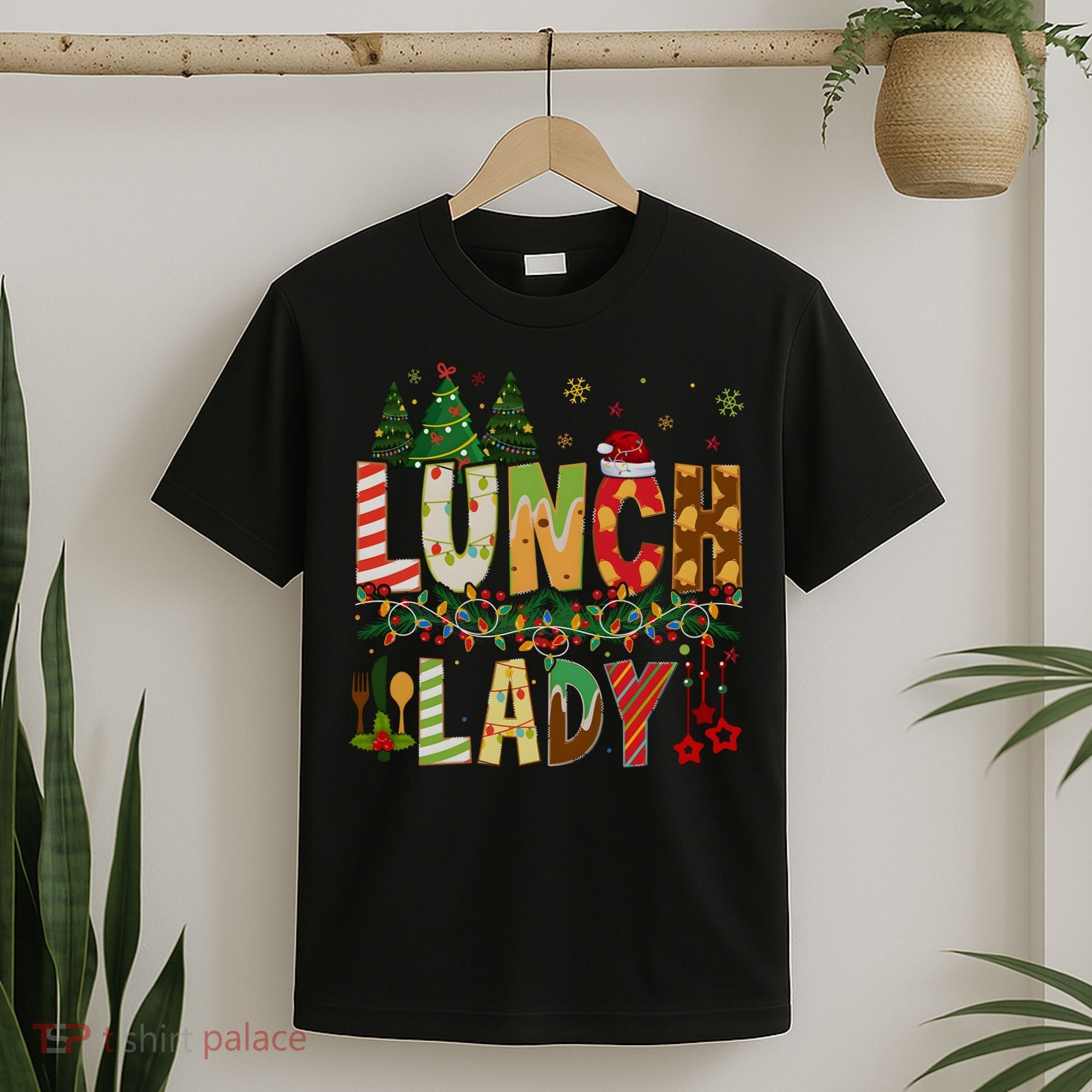 Christmas Lunch Lady Crew Holiday Season Matching T-Shirt