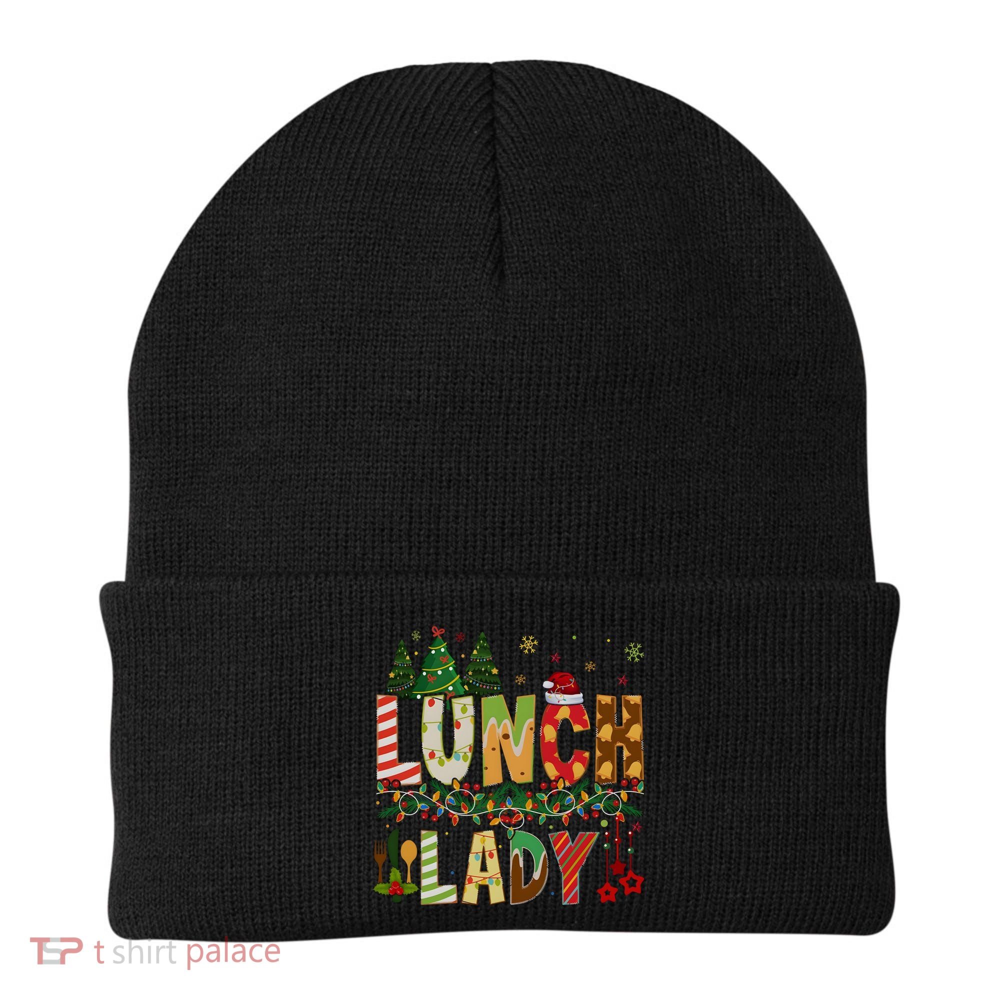 Christmas Lunch Lady Crew Holiday Season Matching Beanie
