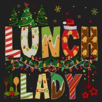 Christmas Lunch Lady Crew Holiday Season Matching Beanie thumb 2