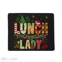 Christmas Lunch Lady Crew Holiday Season Matching Mousepad thumb 0