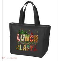 Christmas Lunch Lady Crew Holiday Season Matching Tote Bag thumb 3