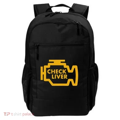 Check Liver Light Funny Drinking Backpack