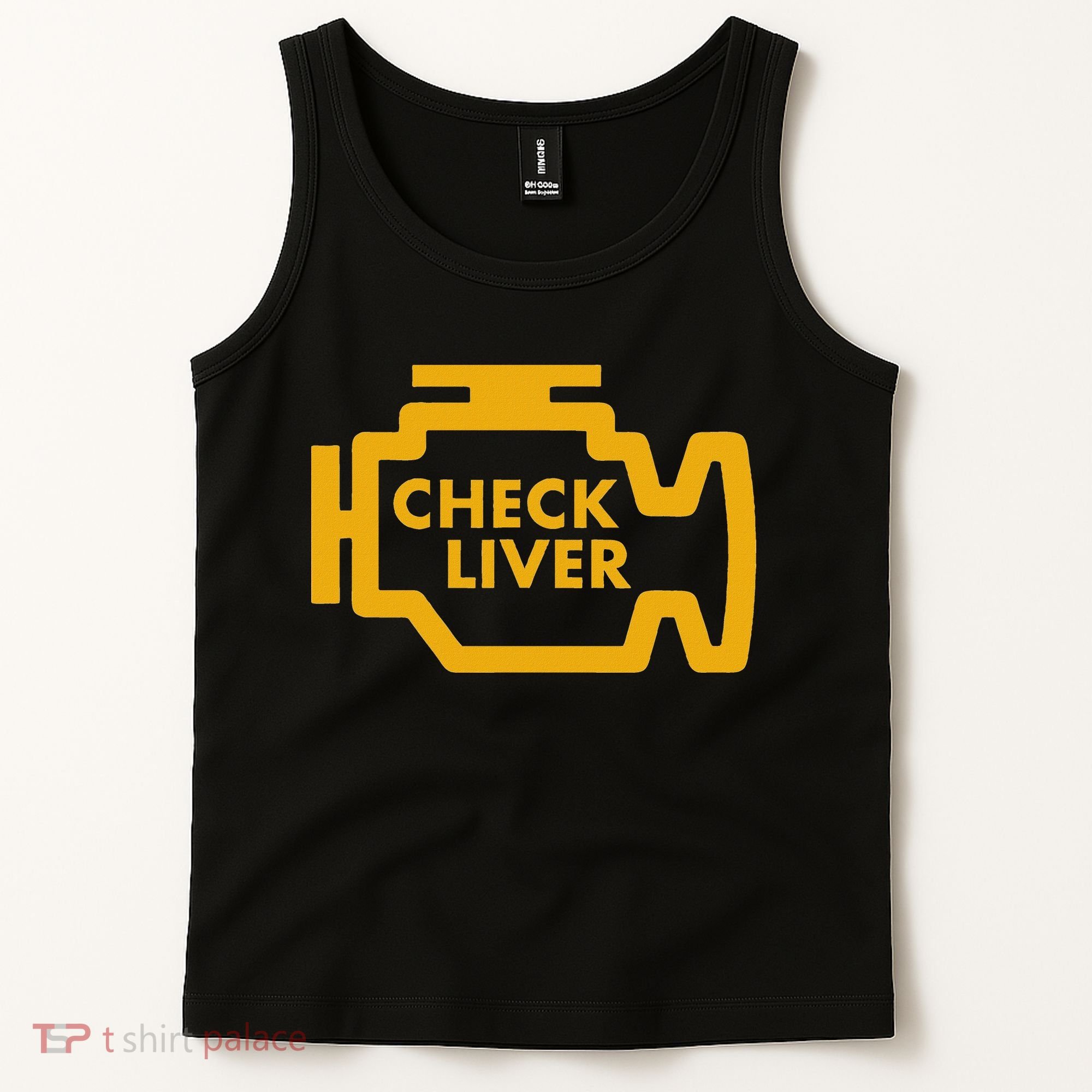 Check Liver Light Funny Drinking Tank Top