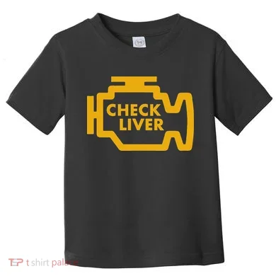 Check Liver Light Funny Drinking Toddler T-Shirt
