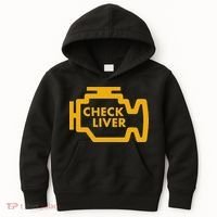 Check Liver Light Funny Drinking Kids Hoodie thumb 0