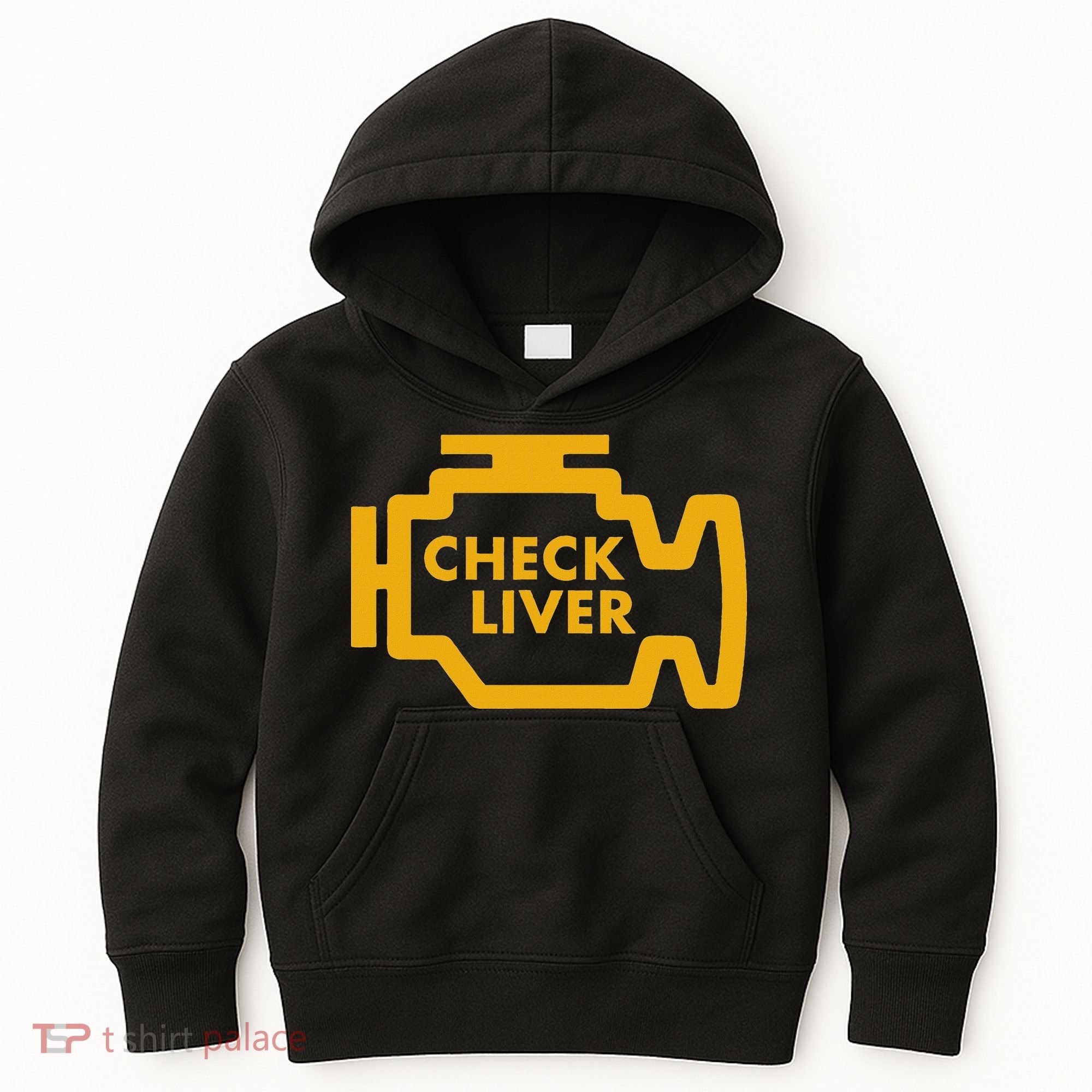 Check Liver Light Funny Drinking Kids Hoodie