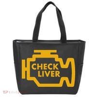 Check Liver Light Funny Drinking Tote Bag thumb 0