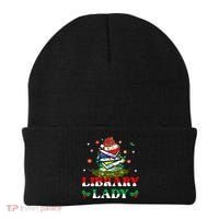 Christmas Library Lady Librarian Xmas Lights Books Gift Beanie thumb 0