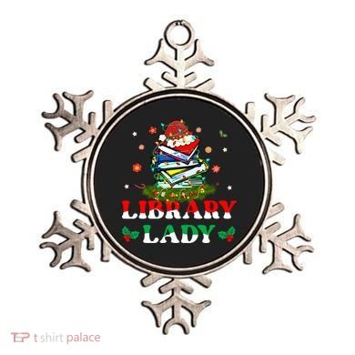 Christmas Library Lady Librarian Xmas Lights Books Gift Ornament