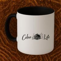 Cabin Life Log Cabin Gift Coffee Mug thumb 2