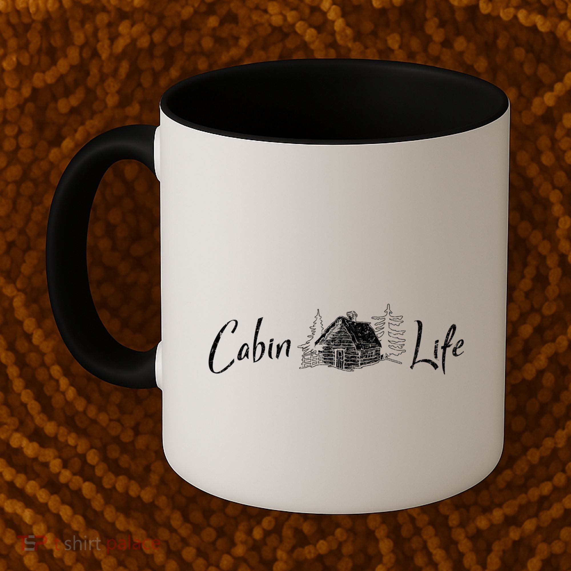 Cabin Life Log Cabin Gift Coffee Mug