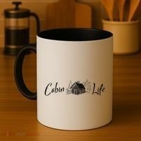 Cabin Life Log Cabin Gift Coffee Mug thumb 4