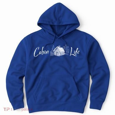 Cabin Life Log Cabin Gift Hoodie