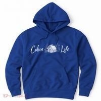 Cabin Life Log Cabin Gift Hoodie thumb 0