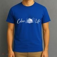 Cabin Life Log Cabin Gift T-Shirt thumb 3