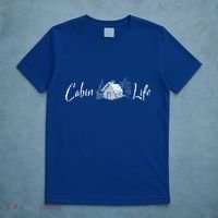 Cabin Life Log Cabin Gift T-Shirt thumb 5