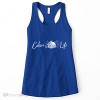 Cabin Life Log Cabin Gift Women's Tank Top thumb 0