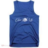 Cabin Life Log Cabin Gift Tank Top thumb 0
