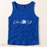 Cabin Life Log Cabin Gift Tank Top thumb 2