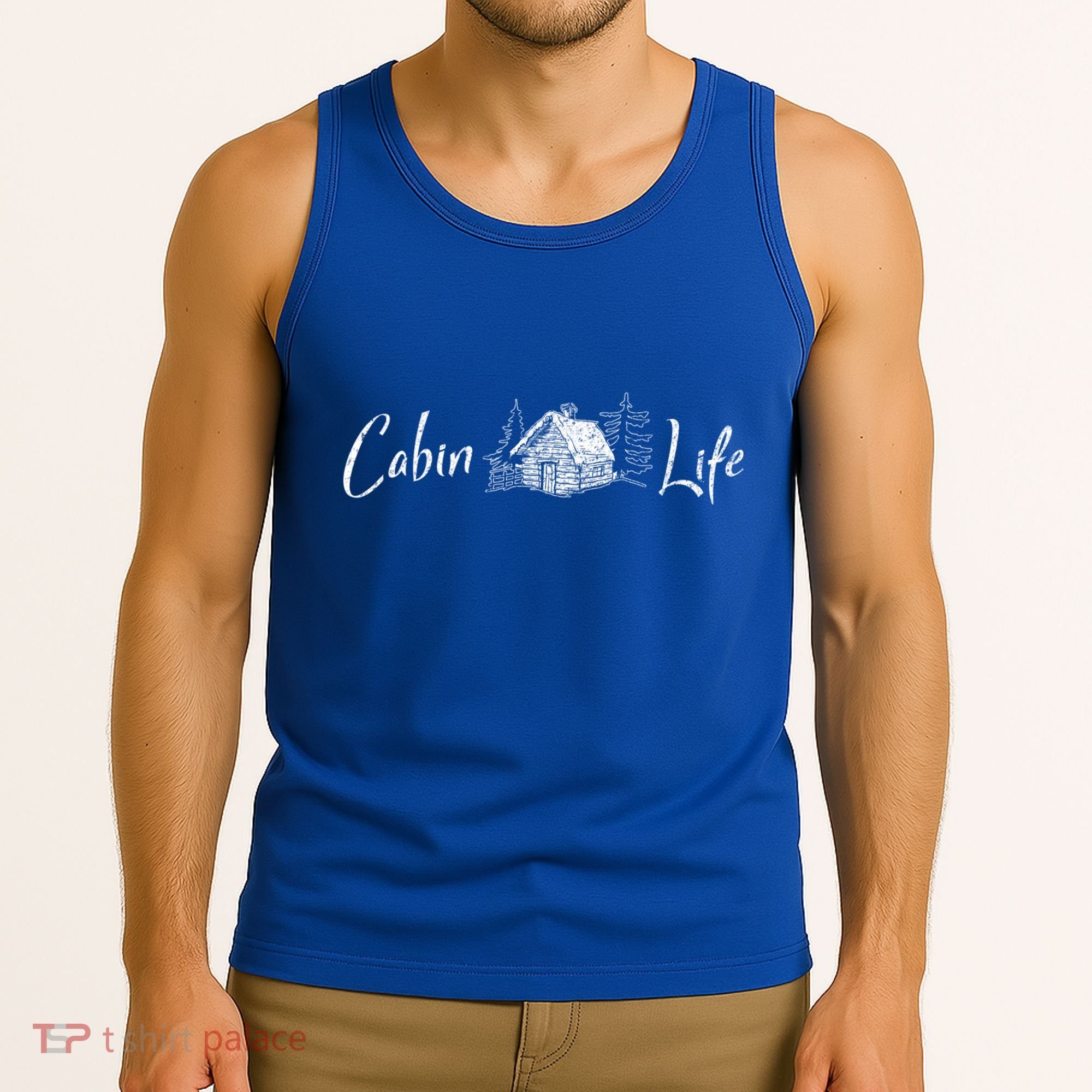 Cabin Life Log Cabin Gift Tank Top