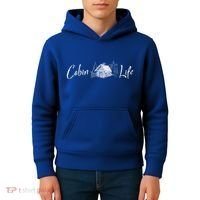 Cabin Life Log Cabin Gift Kids Hoodie thumb 4