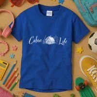 Cabin Life Log Cabin Gift Kids T-Shirt thumb 3
