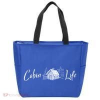 Cabin Life Log Cabin Gift Tote Bag thumb 0
