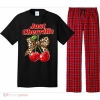 Cherry Lover Leopard Print Coquette Summer Just Cherrific Pajama Set thumb 0