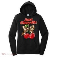 Cherry Lover Leopard Print Coquette Summer Just Cherrific Women's Hoodie thumb 0