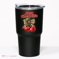 Cherry Lover Leopard Print Coquette Summer Just Cherrific Tumbler thumb 0