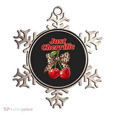 Cherry Lover Leopard Print Coquette Summer Just Cherrific Ornament