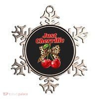 Cherry Lover Leopard Print Coquette Summer Just Cherrific Ornament thumb 0