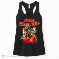 Cherry Lover Leopard Print Coquette Summer Just Cherrific Women's Tank Top thumb 0
