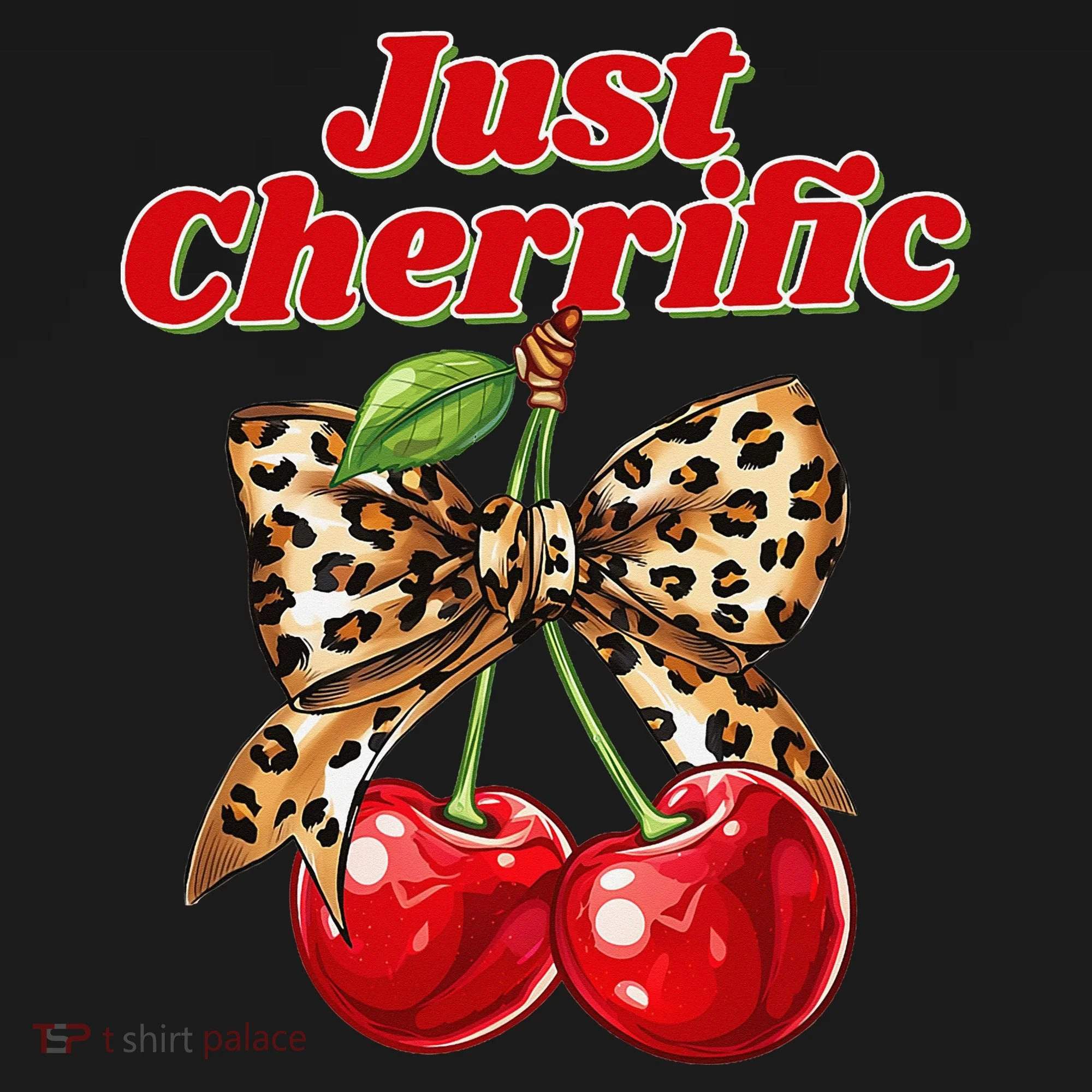 Cherry Lover Leopard Print Coquette Summer Just Cherrific Tank Top