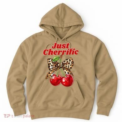 Cherry Lover Leopard Print Coquette Summer Just Cherrific Hoodie