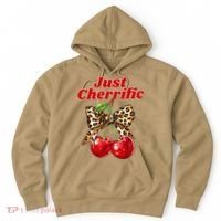 Cherry Lover Leopard Print Coquette Summer Just Cherrific Hoodie thumb 0