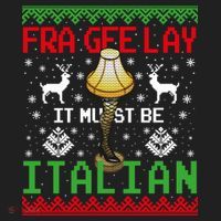 Christmas Leg Lamp Frageelay It Must Be Italian Ugly Sweater Gift Women's Sweatshirt thumb 2