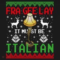 Christmas Leg Lamp Frageelay It Must Be Italian Ugly Sweater Gift Women's Hoodie thumb 2