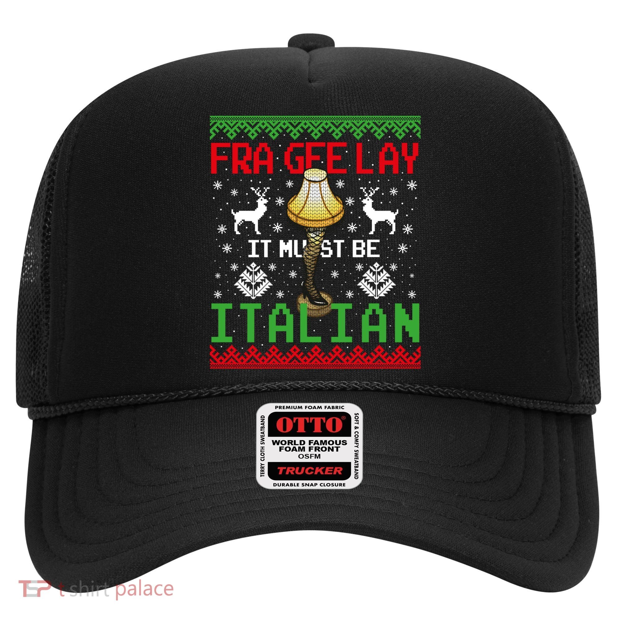 Christmas Leg Lamp Frageelay It Must Be Italian Ugly Sweater Gift Hat