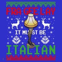 Christmas Leg Lamp Frageelay It Must Be Italian Ugly Sweater Gift Mousepad thumb 1