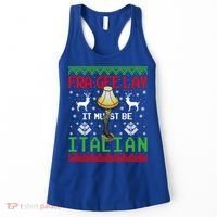 Christmas Leg Lamp Frageelay It Must Be Italian Ugly Sweater Gift Women's Tank Top thumb 0