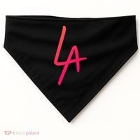 Cool La Letters Los Angeles Pride Trendy California Lovers Gift USA-Made Doggie Bandana thumb 0
