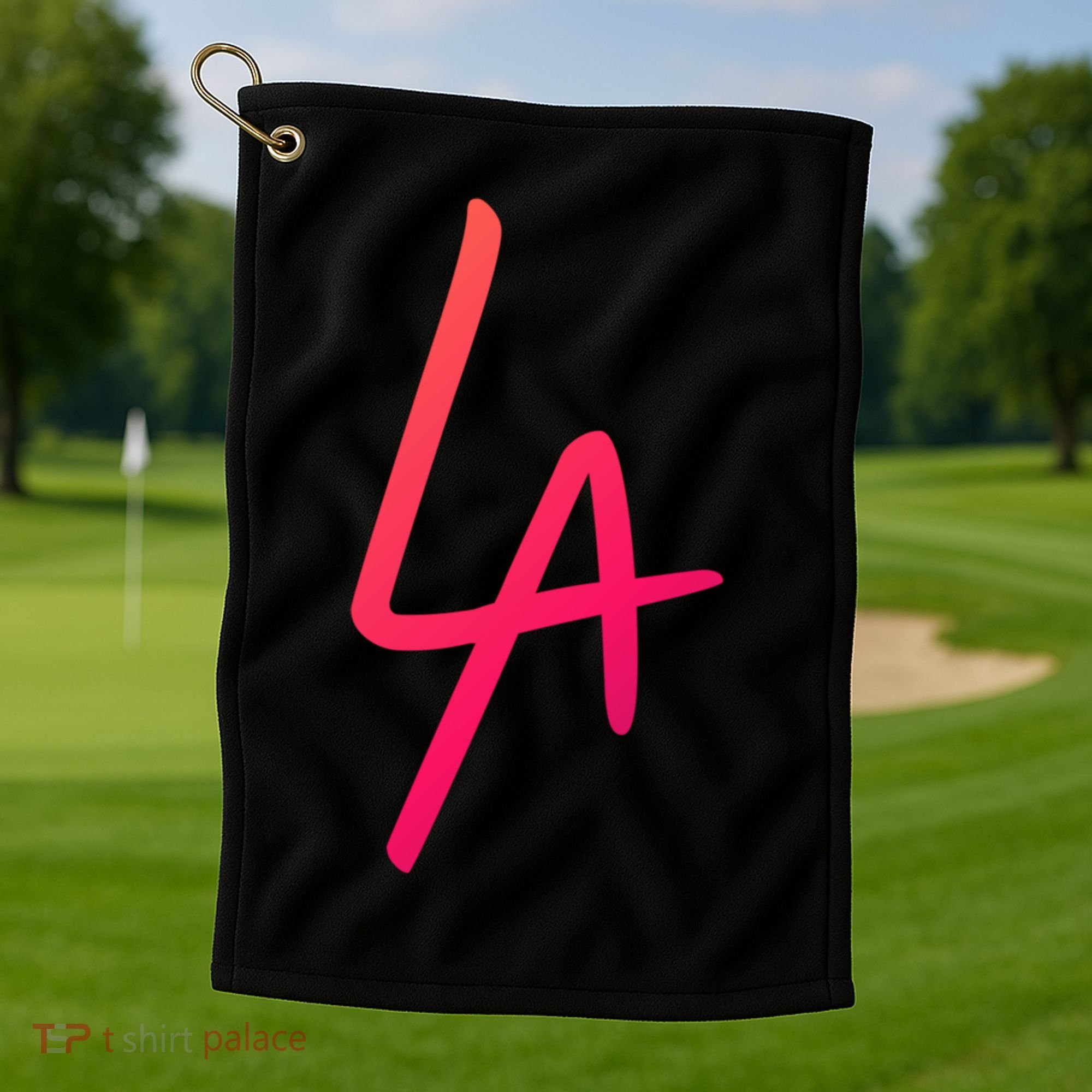 Cool La Letters Los Angeles Pride Trendy California Lovers Gift Golf Towel