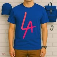 Cool La Letters Los Angeles Pride Trendy California Lovers Gift T-Shirt thumb 6