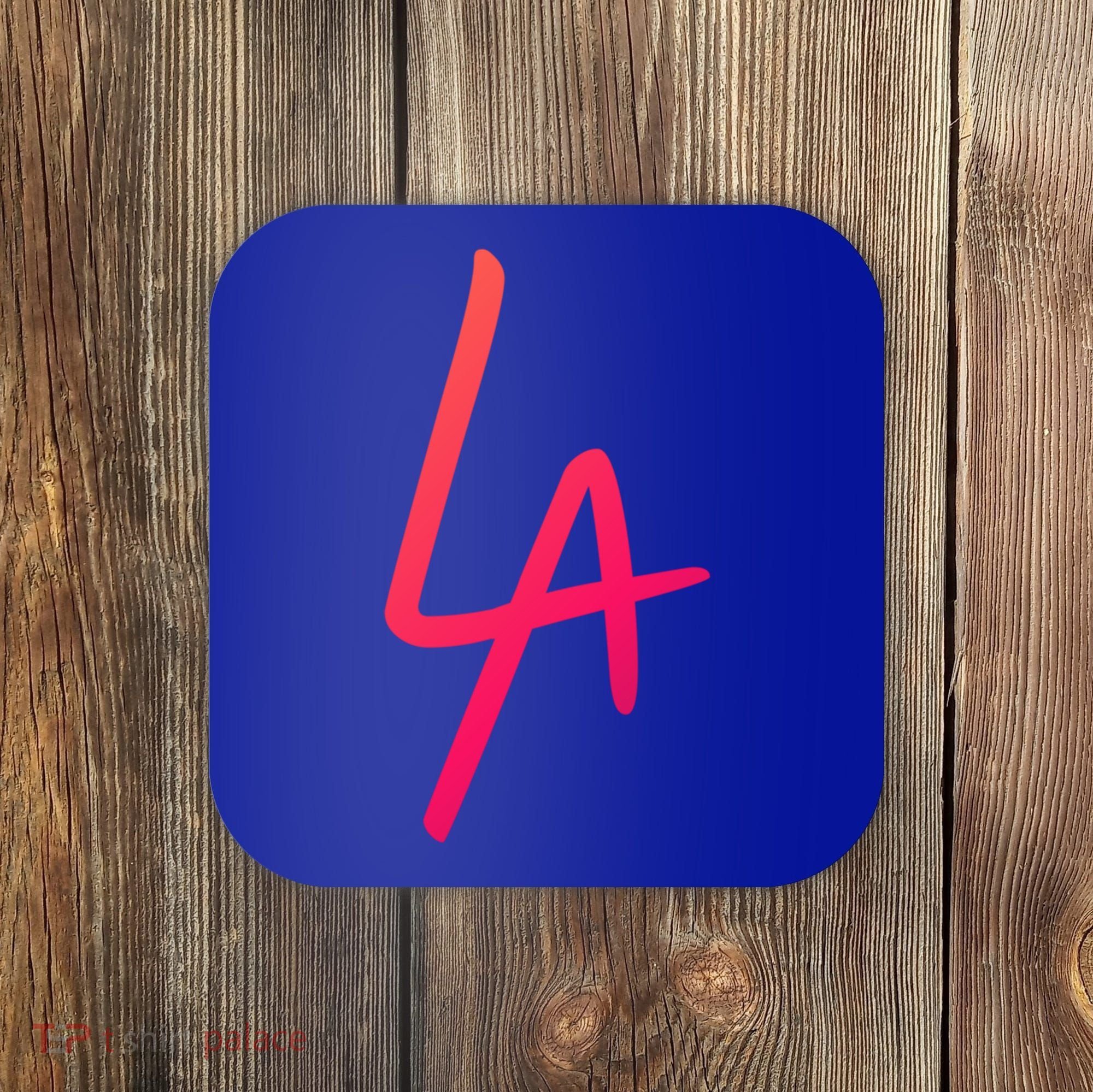 Cool La Letters Los Angeles Pride Trendy California Lovers Gift Coaster