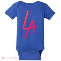 Cool La Letters Los Angeles Pride Trendy California Lovers Gift Baby Bodysuit thumb 0