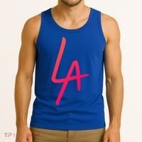 Cool La Letters Los Angeles Pride Trendy California Lovers Gift Tank Top thumb 3