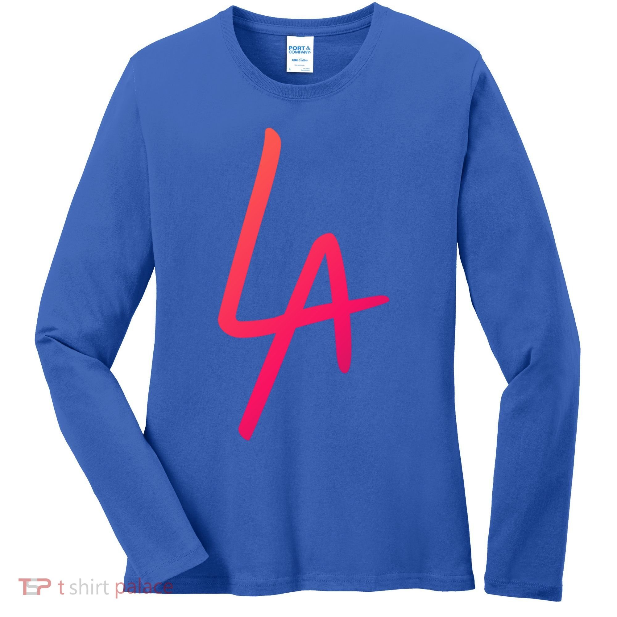 Cool La Letters Los Angeles Pride Trendy California Lovers Gift Women's Long Sleeve Shirt