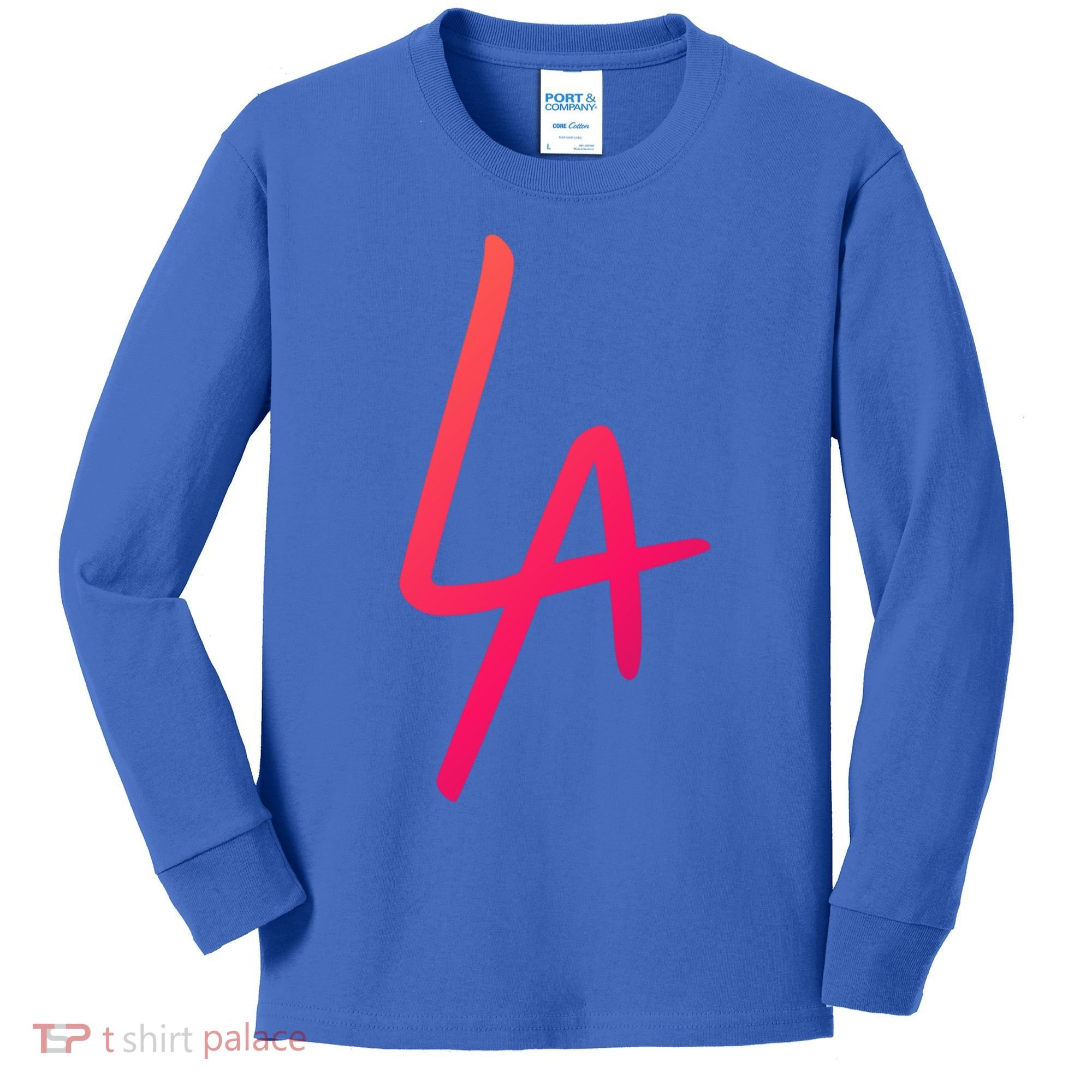 Cool La Letters Los Angeles Pride Trendy California Lovers Gift Kids Long Sleeve Shirt