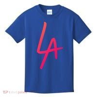 Cool La Letters Los Angeles Pride Trendy California Lovers Gift Kids T-Shirt thumb 0